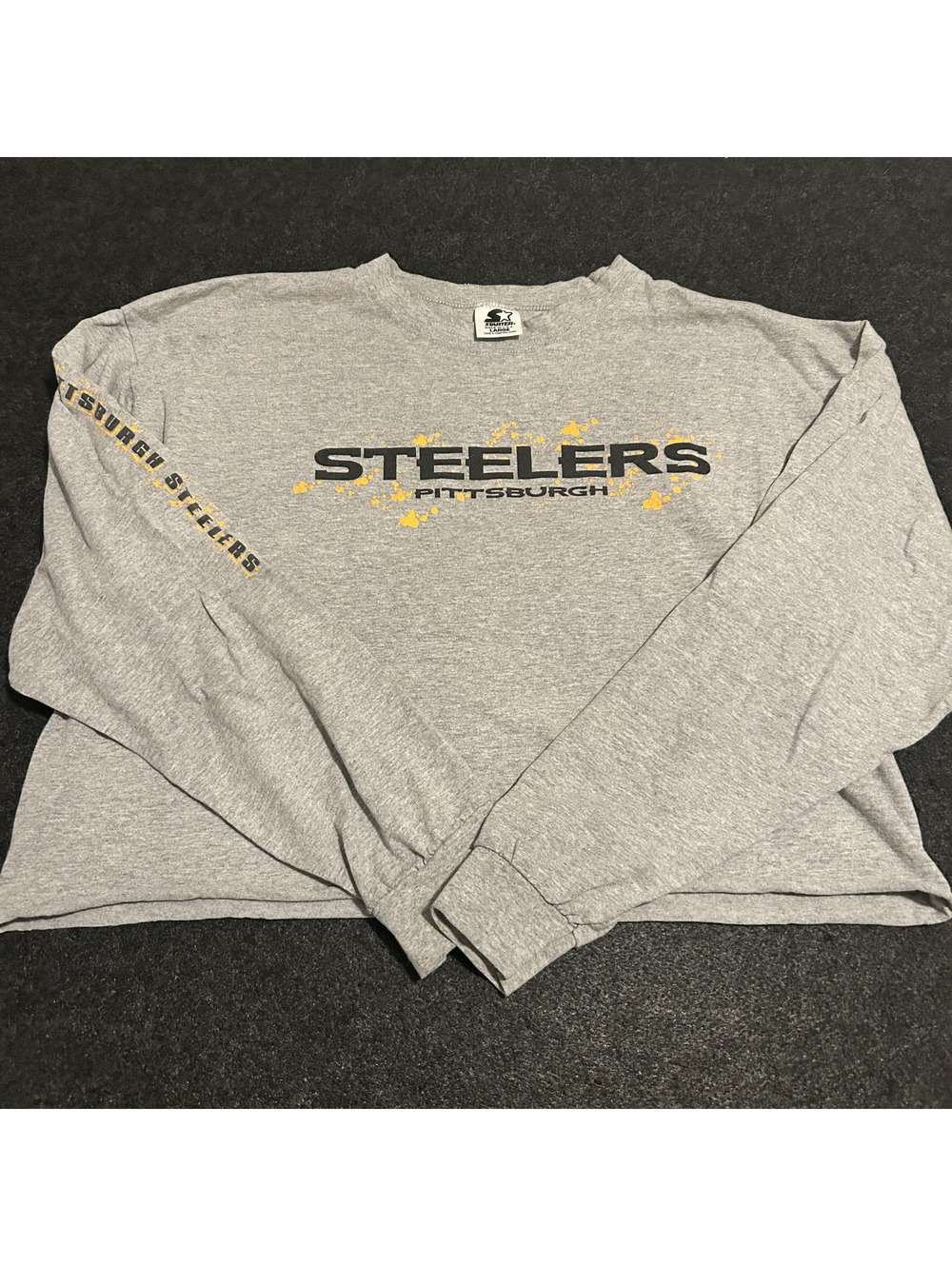 Vintage 90s Starter Pittsburgh Steelers Long Sleeve Shirt Mens Large Made in USA